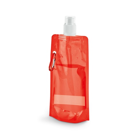 KWILL. 460 ml PE skládací láhev, červená