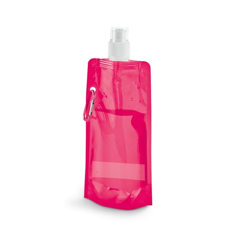 KWILL. 460 ml PE skládací láhev, růžová