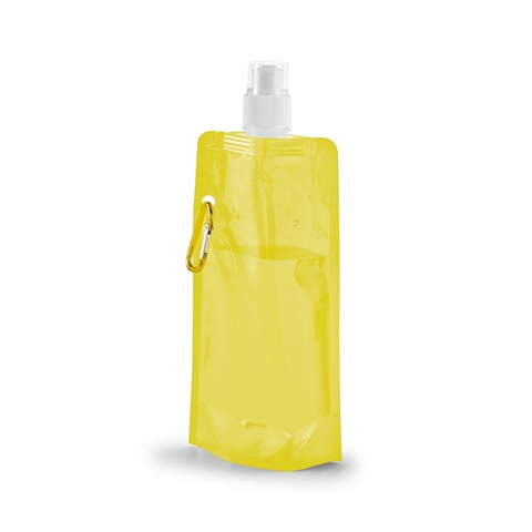 KWILL. 460 ml PE skládací láhev, žlutá