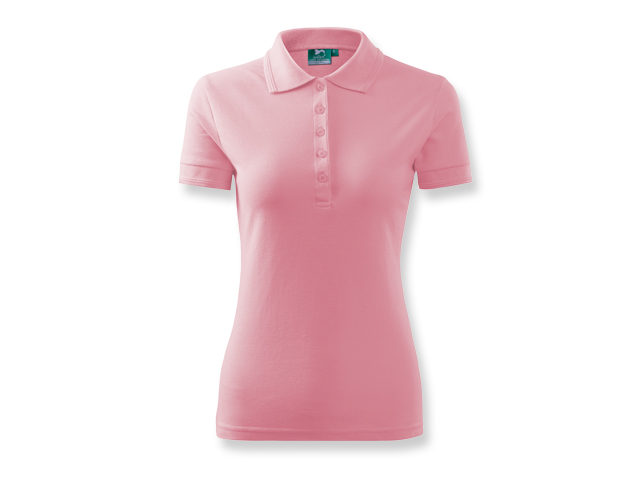 LADIES POLO PIQUE dámská polokošile 200 g/m2, vel. S, ADLER, Světle růžová