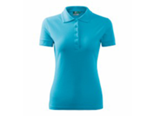 LADIES POLO PIQUE dámská polokošile 200 g/m2, vel. S, ADLER, Tyrkysová