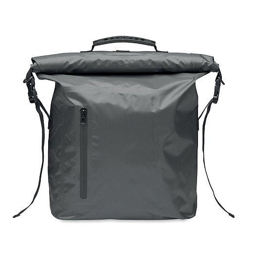 LAGIR Voděodolný rolovací batoh z recyklovaného 210D polyesteru, šedá
