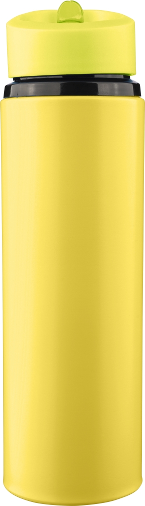 Láhev na pití z recyklované nerezové oceli, 500 ml, žlutá