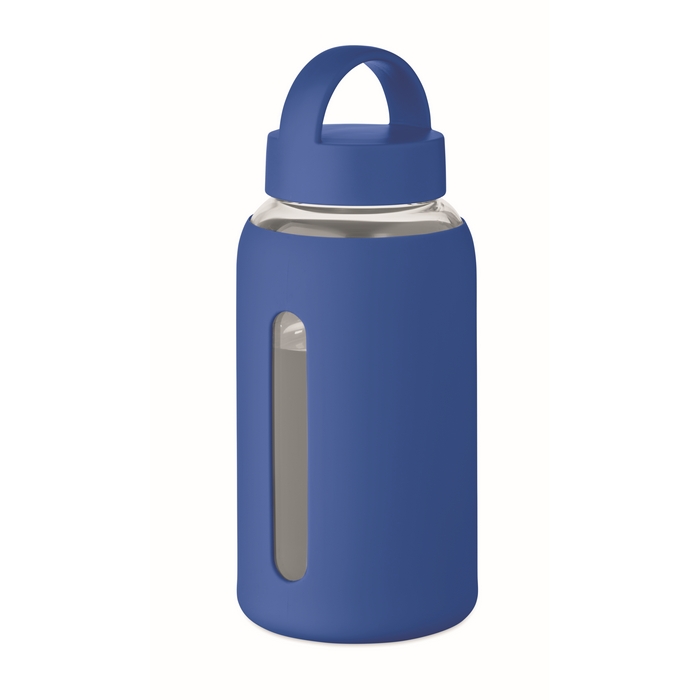 Láhev z borosilikátového skla 600 ml, královská modrá