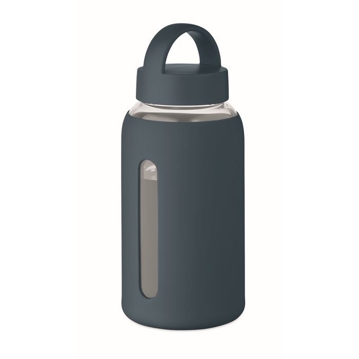 Láhev z borosilikátového skla 600 ml, námořní modrá