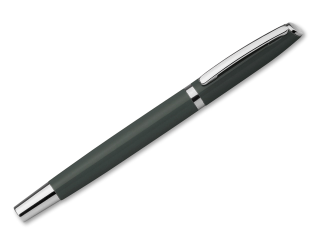 LANDO ROLLER kovové keramické pero s modrou náplní, Grafitově šedá