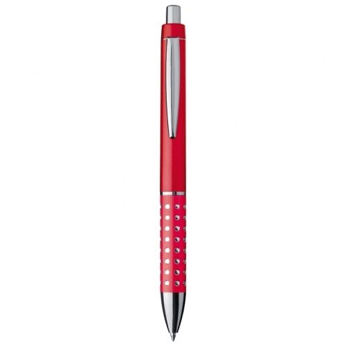 LANDRY Kuličkové pero, modrá náplň,třpytivé efekty v úchopu,červené