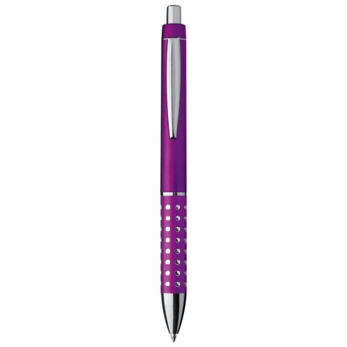 LANDRY Kuličkové pero,modrá náplň, třpytivé efekty v úchopu,fialové