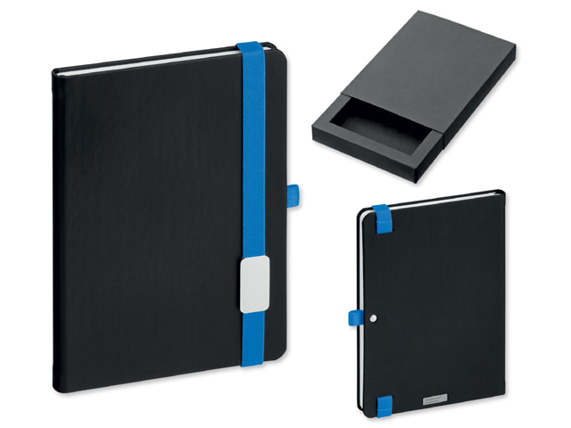 LANYBOOK poznámkový zápisník s gumičkou 140x205 mm, Královská modrá