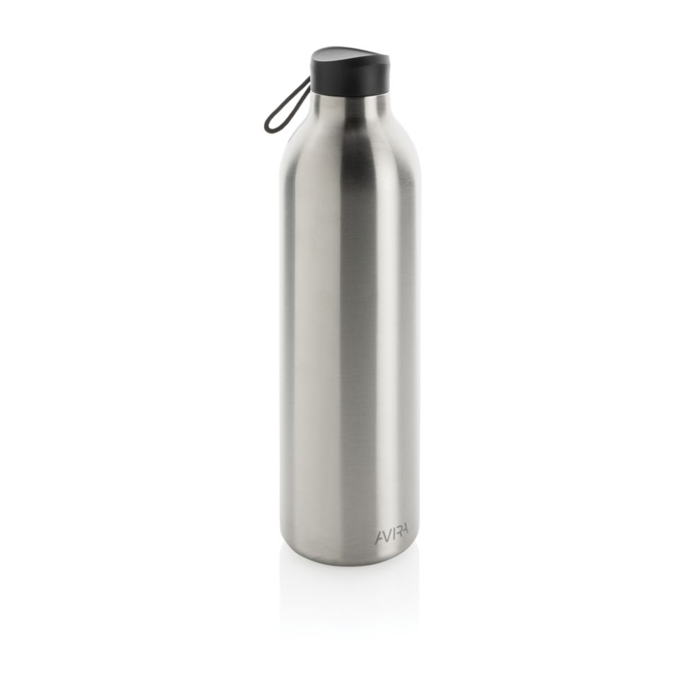 LARNAKA Vakuová termoska z recyklované nerezové oceli, 1000 ml, stříbrná