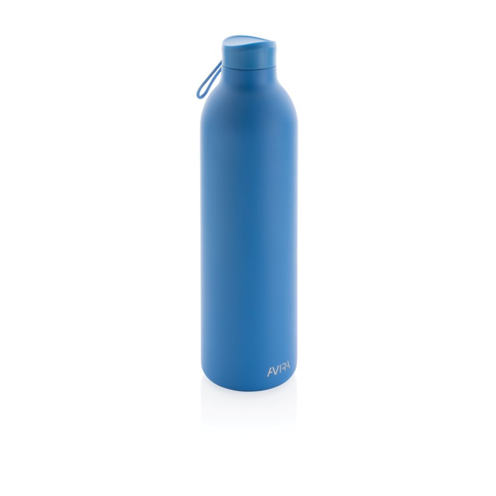 LARNAKA Vakuová termoska z recyklované nerezové oceli, 1000 ml, světle modrá