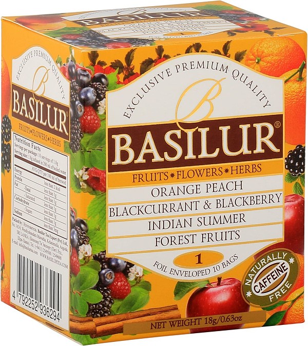 LASUR Basilur Fruit Infusions Assorted Vol.I. přebal 10x1,8g