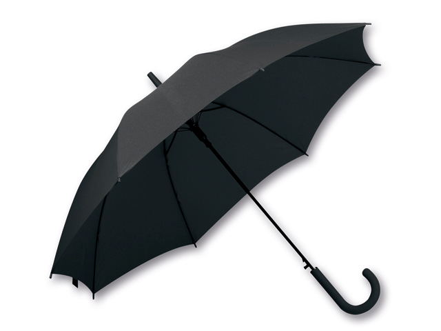 LAVEDA polyesterový vystřelovací deštník, 8 panelů, SANTINI, Černá