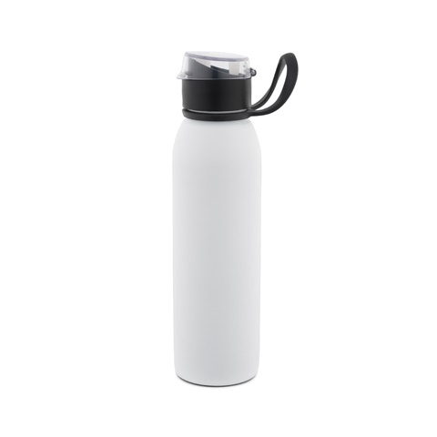 LEMIEUX. Sportovní láhev z nerezové oceli (z 90 % z recyklovaného materiálu) 670 mL, bílá