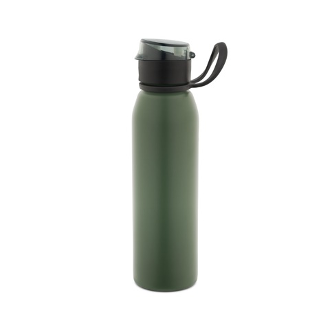 LEMIEUX. Sportovní láhev z nerezové oceli (z 90 % z recyklovaného materiálu) 670 mL, vojenská zelená