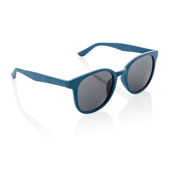 LERMO Eko sluneční brýle s obroučkami z lisované pšeničné slámy, modrá