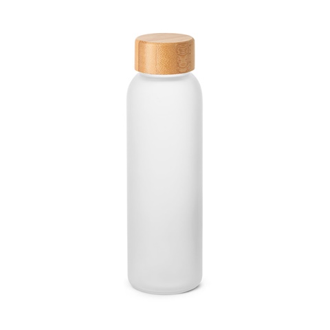 LILLARD GLASS. 520 ml láhev z matného skla, bílá