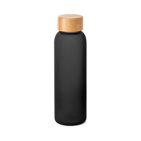 LILLARD GLASS. 520 ml láhev z matného skla, černá