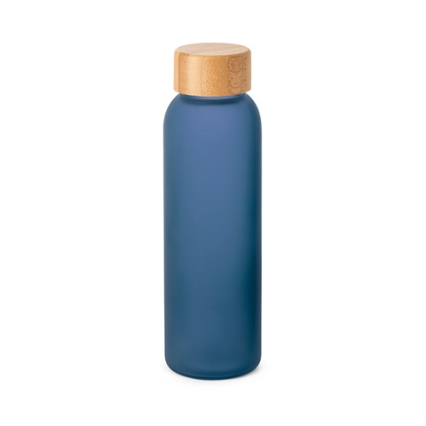 LILLARD GLASS. 520 ml láhev z matného skla, královská modrá