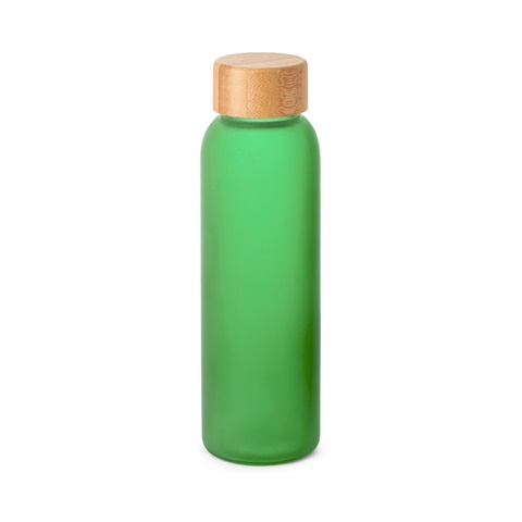LILLARD GLASS. 520 ml láhev z matného skla, světle zelená