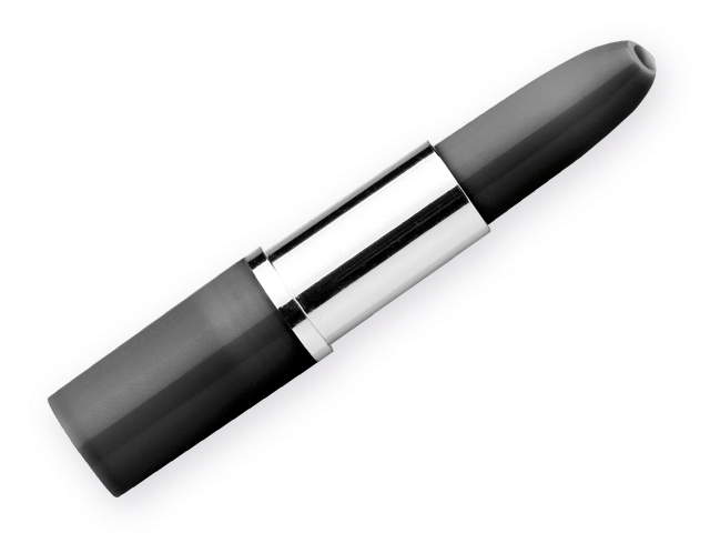 LIPS plastové kuličkové pero ve tvaru rtěnky, modrá náplň, Černá