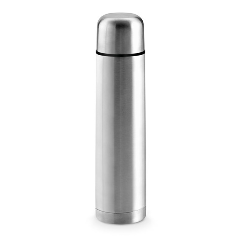 LITER. Nerezová termoska 1000 ml, stříbrná