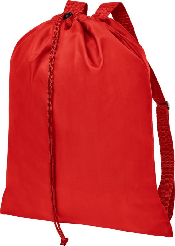 LOGAN Stahovací batoh s nastavitelnými popruhy, červená