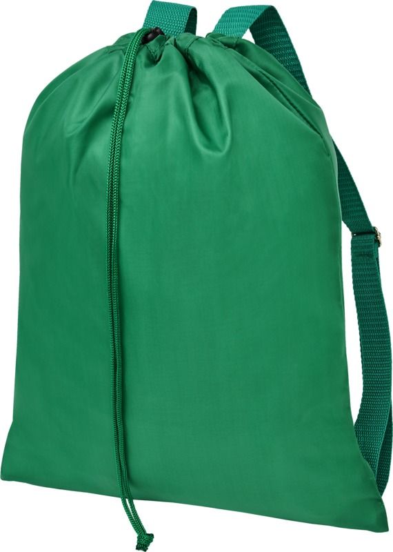 LOGAN Stahovací batoh s nastavitelnými popruhy, zelená