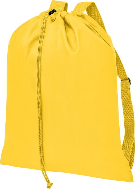 LOGAN Stahovací batoh s nastavitelnými popruhy, žlutá