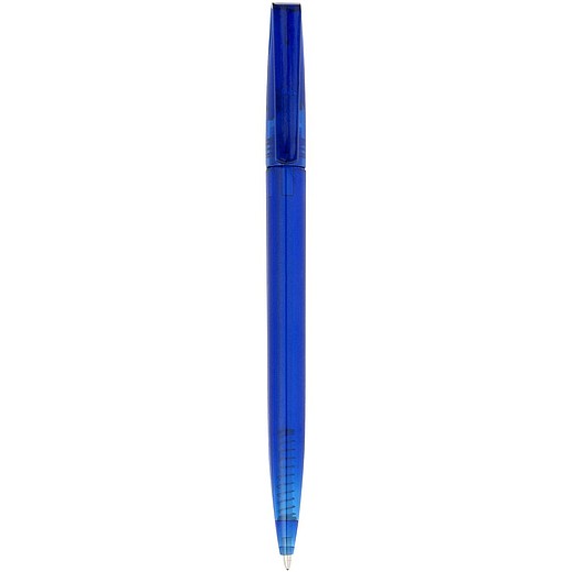 LONDON Plastové kuličkové pero s otočným mechanismem, modrá náplň, modré