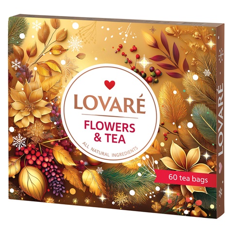 LOVARÉ. set čajů, zlatá