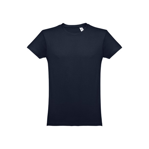 LUANDA. Pánské tričko tubulárního bavlněného formátu, námořnická modrá, L