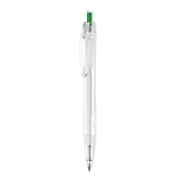 LUBANGO Kuličkové pero s modrou náplní z RPET, zelené