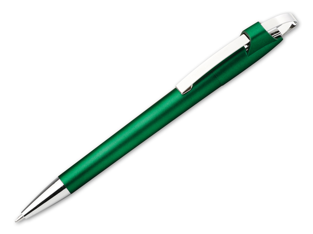 MAGNUS plastové kuličkové pero, modrá náplň, Zelená
