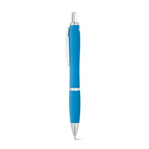MANZONI. Antibakteriální kuličkové pero z ABS, světle modrá
