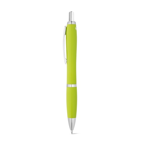 MANZONI. Antibakteriální kuličkové pero z ABS, světle zelená