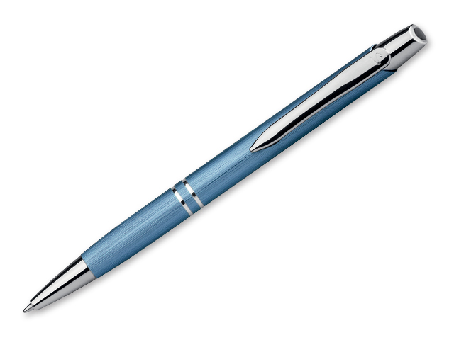 MARIETA BRUSH kovové kuličkové pero, modrá náplň, SANTINI, Světle modrá