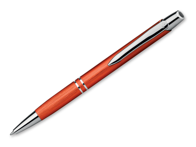 MARIETA BRUSH kovové kuličkové pero, modrá náplň, SANTINI, Oranžová
