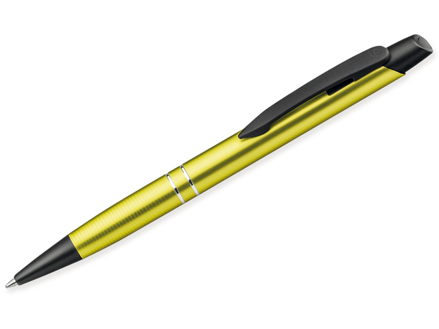 MARIETA DARK kovové kuličkové pero, modrá náplň, SANTINI, Žlutá