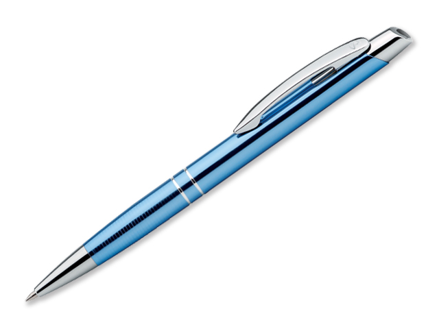 MARIETA METALIC kovové kuličkové pero, modrá náplň, SANTINI, Světle modrá