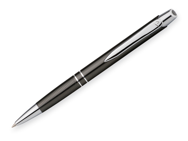 MARIETA METALIC kovové kuličkové pero, modrá náplň, SANTINI, Ocelově šedá