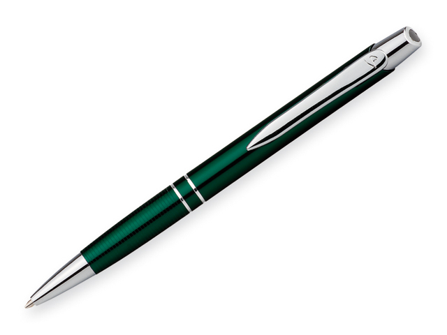 MARIETA METALIC kovové kuličkové pero, modrá náplň, SANTINI, Zelená
