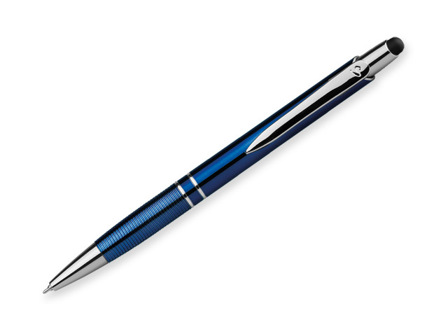 MARIETA UV STYLUS plast. kul. pero, modrá náplň 0,7 mm s nízkou viskozitou, SANTINI, Modrá