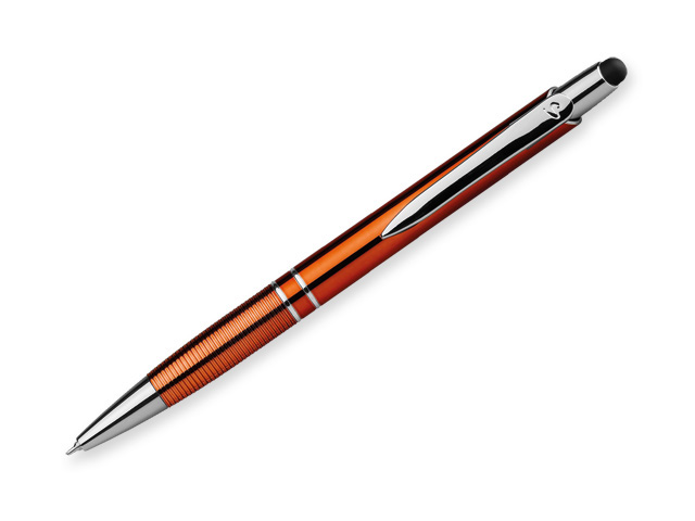 MARIETA UV STYLUS plast. kul. pero, modrá náplň 0,7 mm s nízkou viskozitou, SANTINI, Oranžová