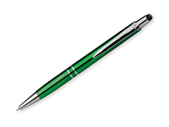 MARIETA UV STYLUS plast. kul. pero, modrá náplň 0,7 mm s nízkou viskozitou, SANTINI, Zelená