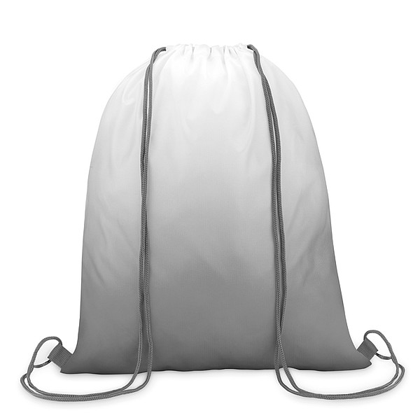MAROMBY Stahovací batoh s efektem barevného přechodu a barevnými šňůrkami, šedá
