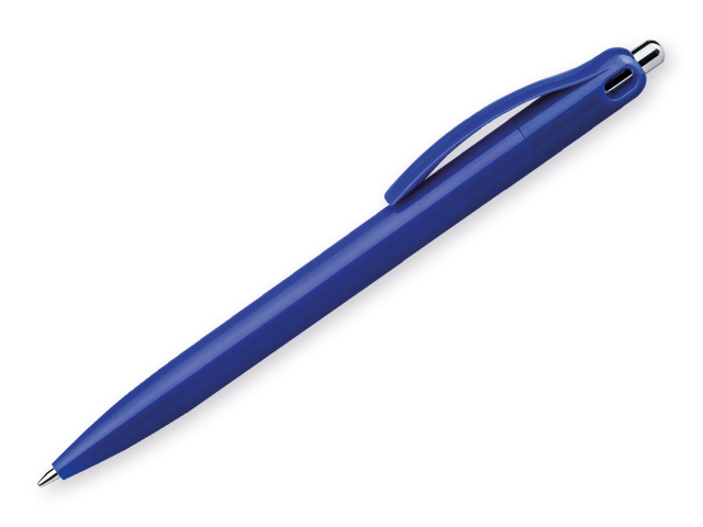 MAUDE plastové kuličkové pero, modrá náplň, Modrá