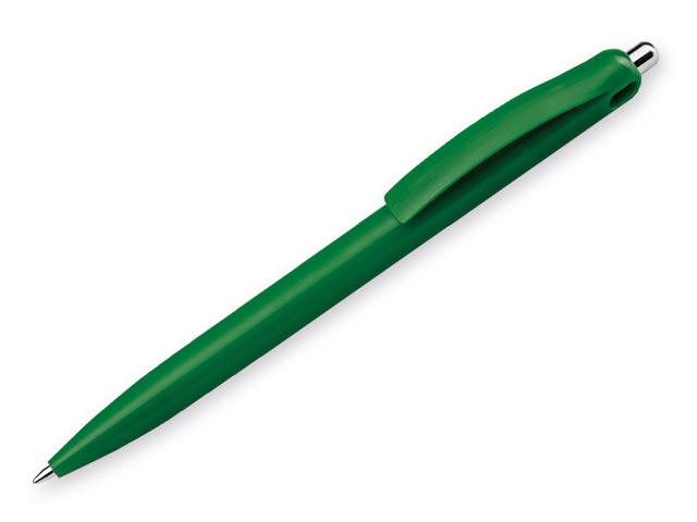 MAUDE plastové kuličkové pero, modrá náplň, Zelená
