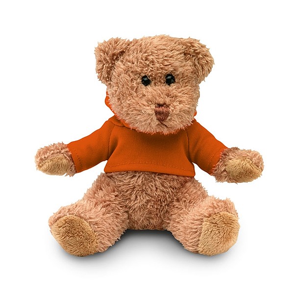 Medvídek v tričku s kapucí, oranžový