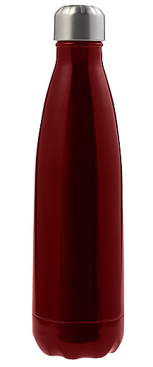 MERCIA Jednostěnná láhev na vodu, objem 650 ml, červená